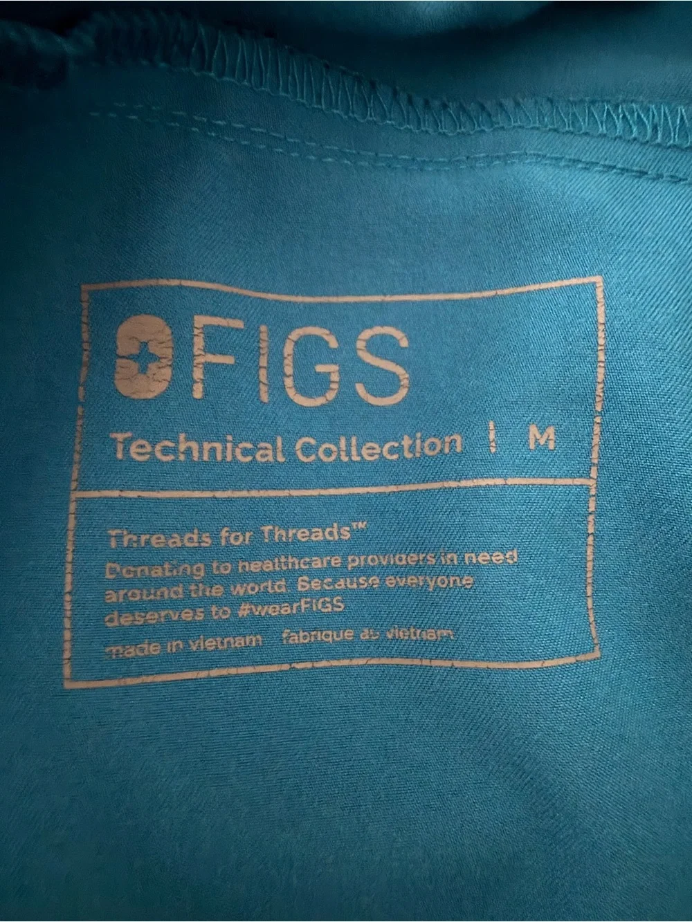 FIGS Tansen Teal Jogger Scrub Pant - Men’s Medium